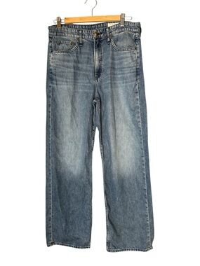 NWT Rag & Bone Logan Mid Rise Wide Leg Featherweight Jeans River 28